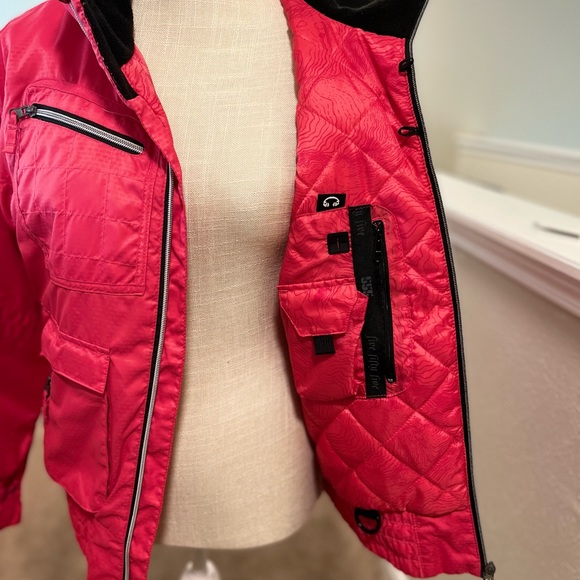 Five Fifty Five size 14 youth puffer Jacket in pink - Picture 3 of 6